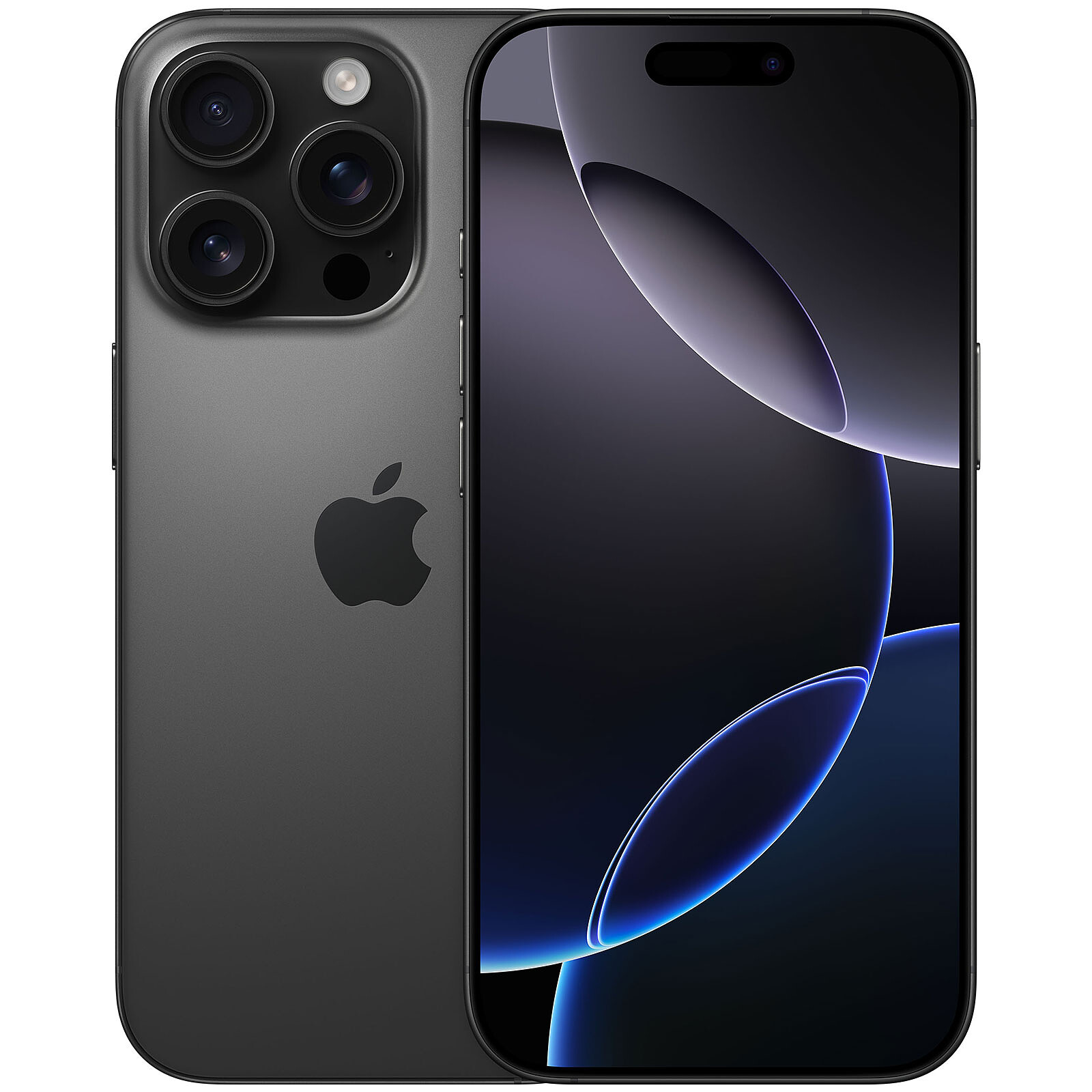iPhone 16 Pro Max Negro frente y respaldo