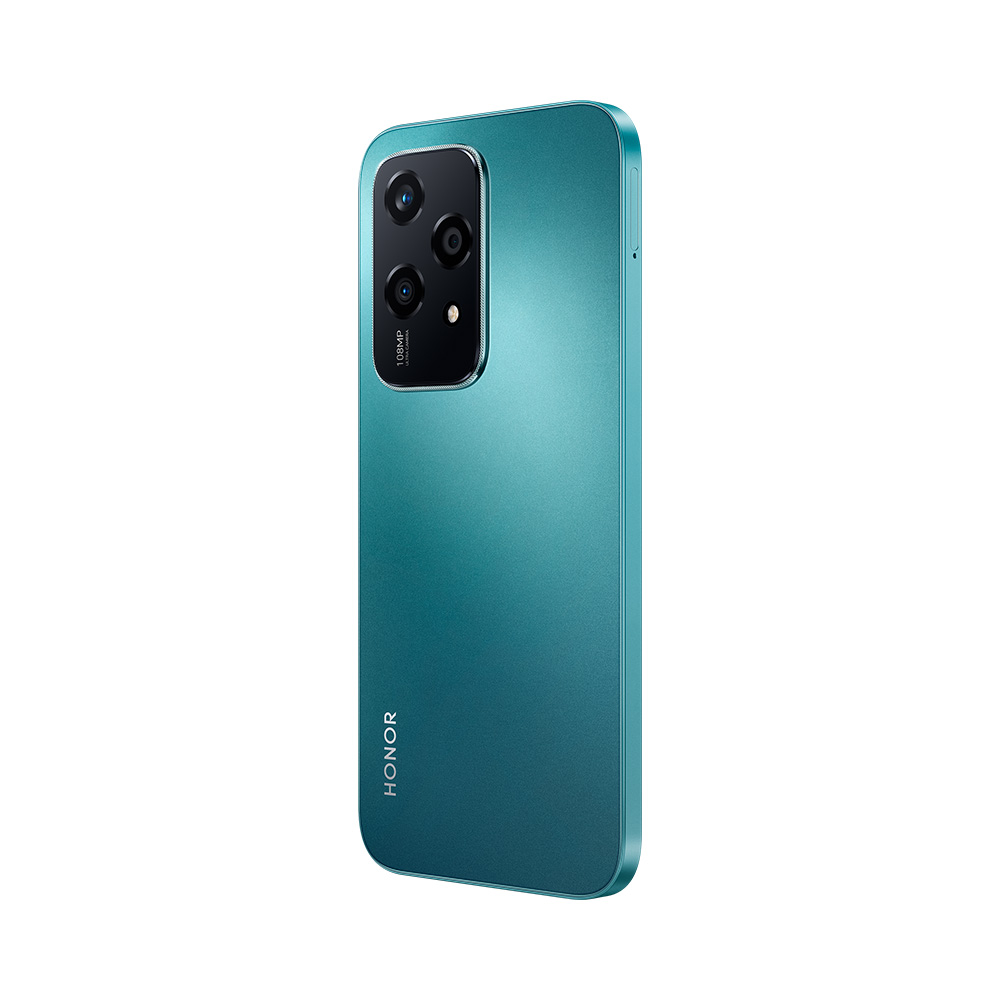 Honor 200 Lite 5G Verde Honor 200 Lite 5G, vista lateral izquierda color verde