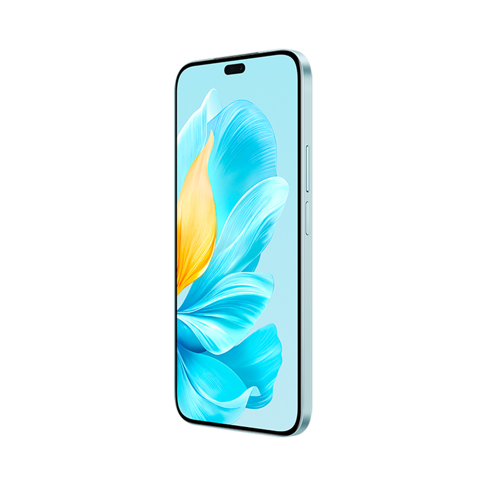 Honor 200 Lite 5G Azul Honor 200 Lite 5G, vista frontal lateral color azul