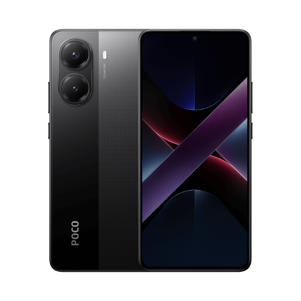 XIAOMI POCO X7 PRO NEGRO VISTA LATERAL Y TRASERA