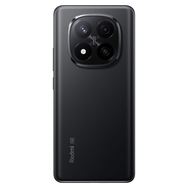 Detalle lateral del módulo de cámaras del Xiaomi Redmi Note 14 Pro+ 5G negro, mostrando el acabado premium y las lentes de alta calidad