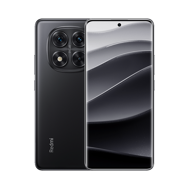 Redmi Note 14 Pro 5G Negro, vista frontal y trasera