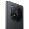 Vista combinada frontal y trasera del Xiaomi Redmi Note 14 Pro+ 5G negro, mostrando pantalla AMOLED y módulo de triple cámara