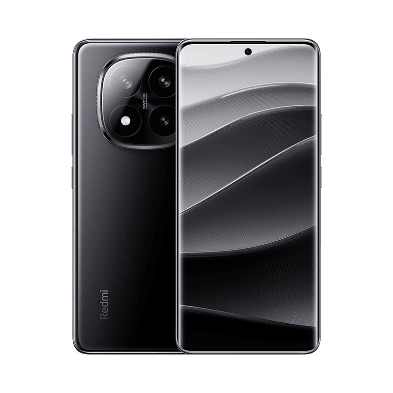 Redmi Note 14 Pro Plus 5G Color negro frontal y respaldo. Redmi Note 14 Pro + 5G