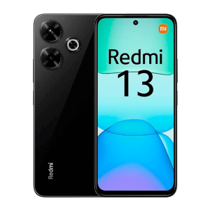 Xiaomi Redmi 13 frontal y respaldo color negro