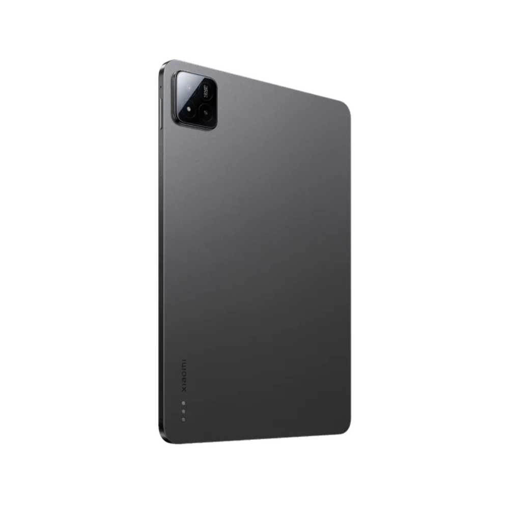 Tablet Xiaomi PAD 7 negra respaldo vertical mostrando camara