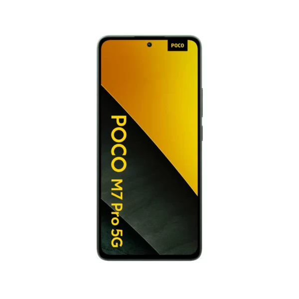 POCO M7 PRO de frente celular de color verde