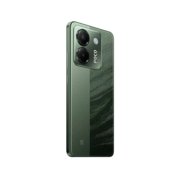 POCO M7 PRO de respaldo diagonal celular de color verde