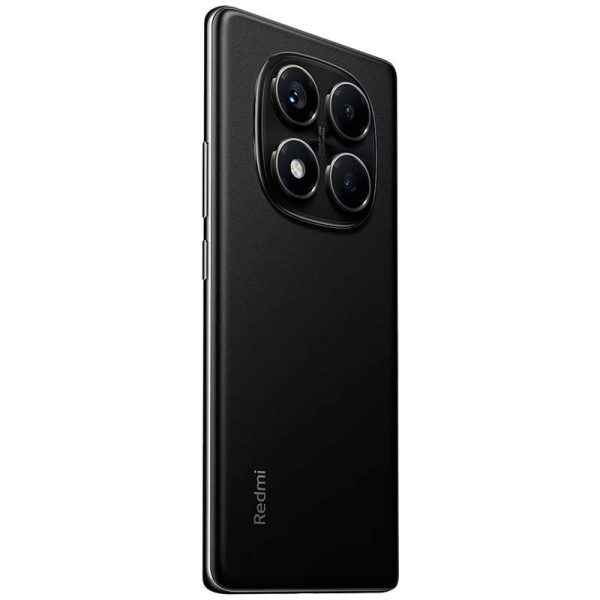 Xiaomi Redmi Note 14 Pro 4G respaldo diagonal mostrando sus camaras color negro.