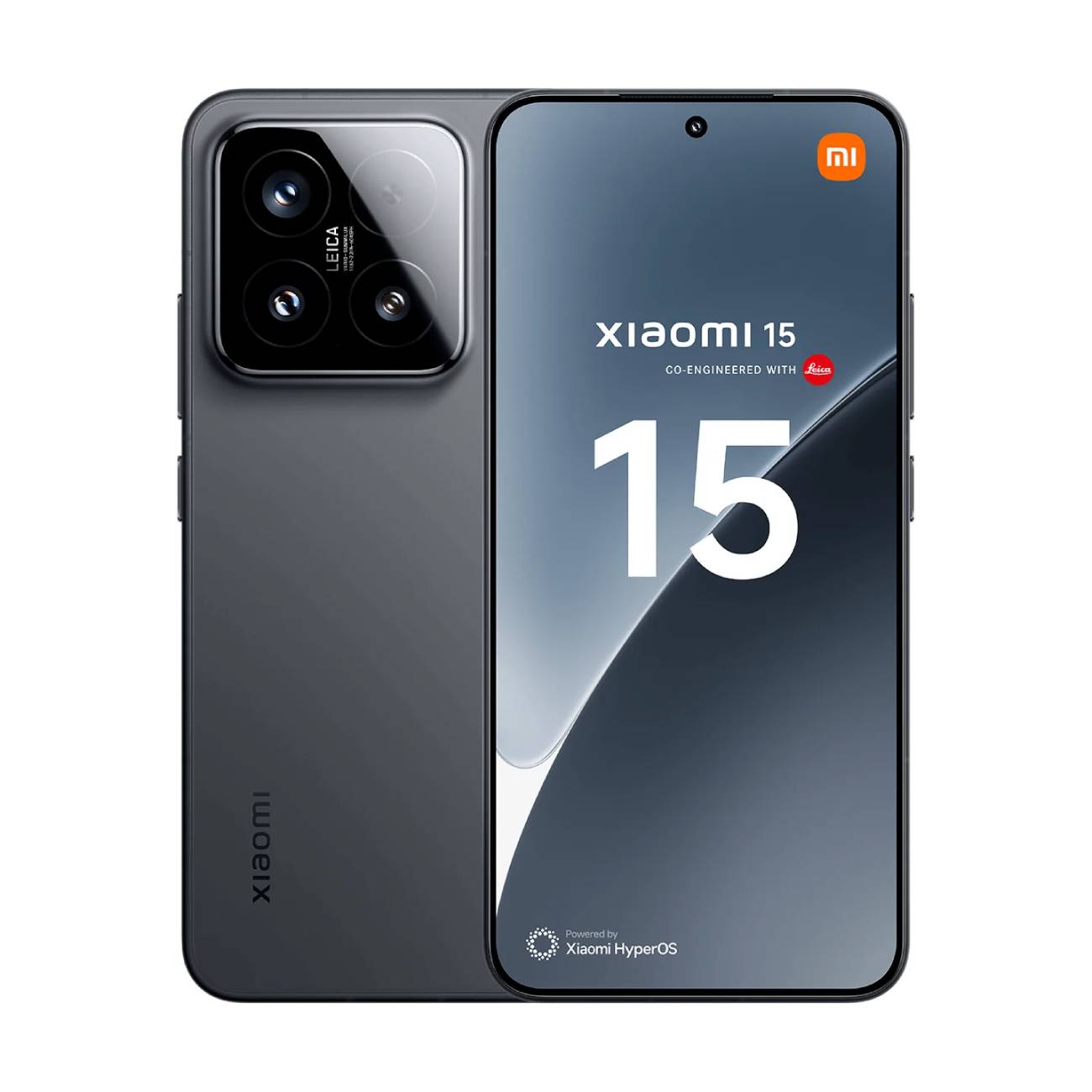 Xiaomi 15 frente y respaldo color Negro