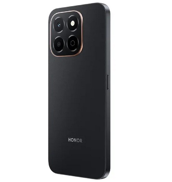 Honor play 9c color negro respaldo diagonal.