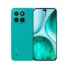 Celular Honor X8C Verde frente mostrando la pantalla y su cámara frontal, respaldo mostrando sus cámaras y logo de Honor Celular Honor X8C Verde frente mostrando la pantalla y su cámara frontal, respaldo mostrando sus cámaras y logo de Honor