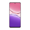 Oppo A5 Pro resistente al agua vista frontal mostrando su pantalla celular color rosado.