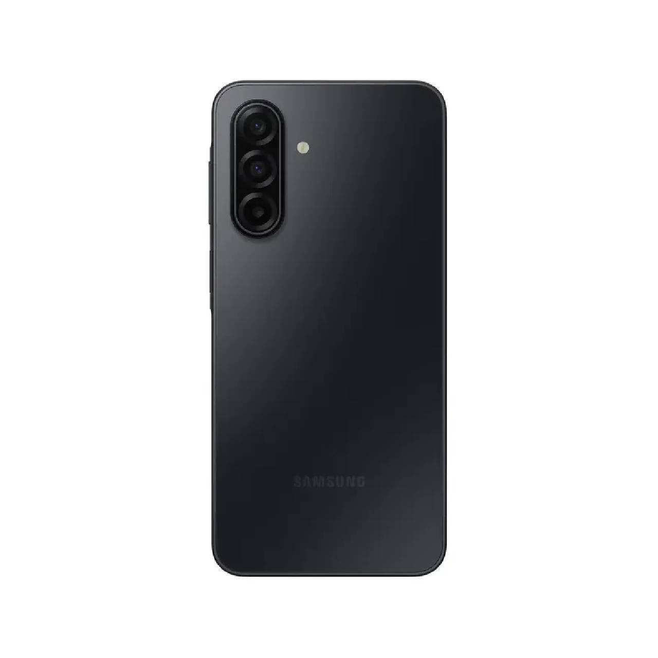 Samsung Galaxy A17 negro frente mostrando su respaldo y sus cámaras