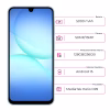 Samsung-Galaxy-A17-vista-frontal-mostrando-la pantalla-cámara-frontal-y-especificacones-de-batería-cámara, alamacenamiento- Sistema-Operativo-y-procesador-junto-al-celular-de-color-azul Samsung Galaxy A17 vista frontal mostrando la pantalla cámara frontal y especificacones de batería cámara, alamacenamiento Sistema Operativo y procesador junto al celular de color azul