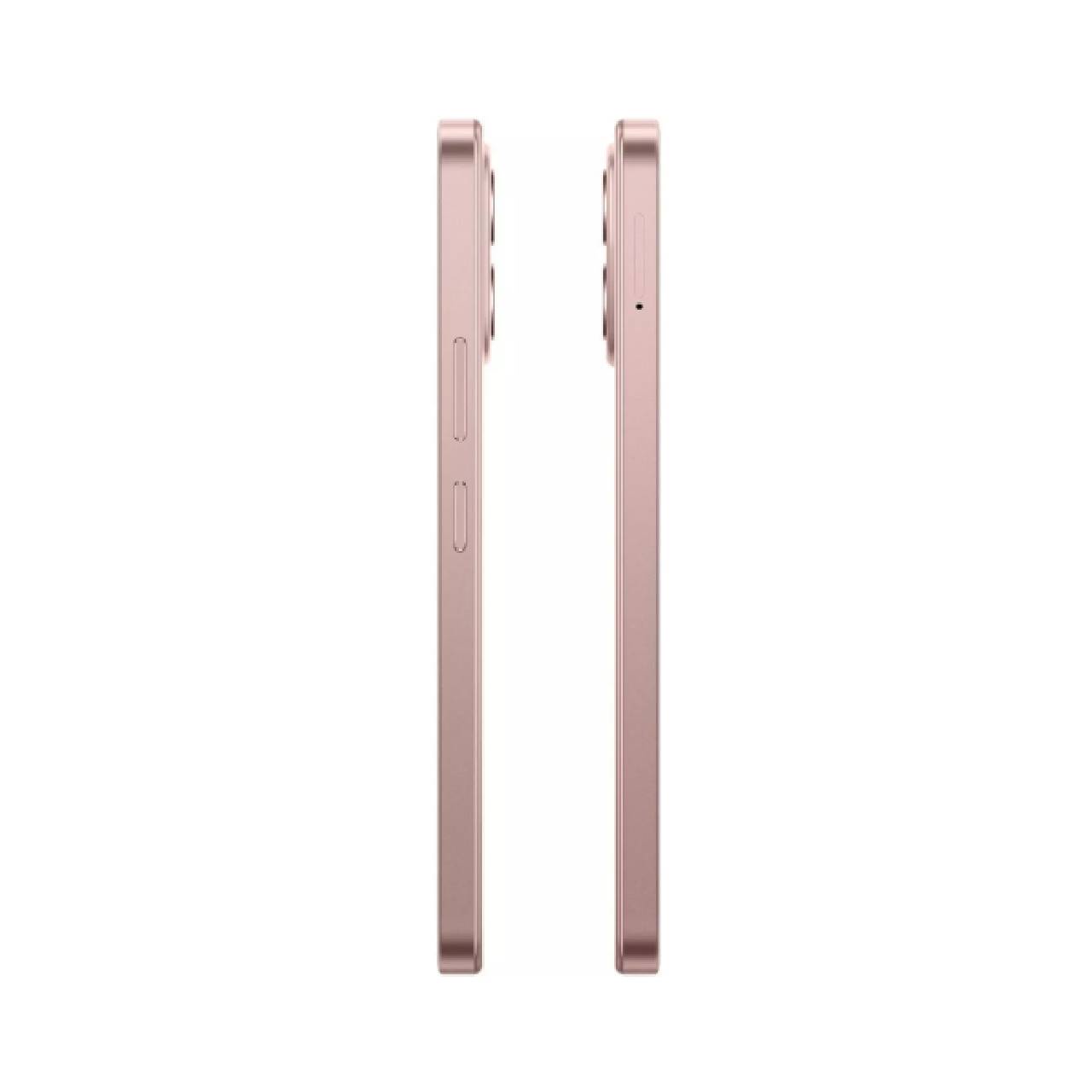 Tecno Pova 7 5G rosa mostrando su borde lateral derecho e izquierdo.