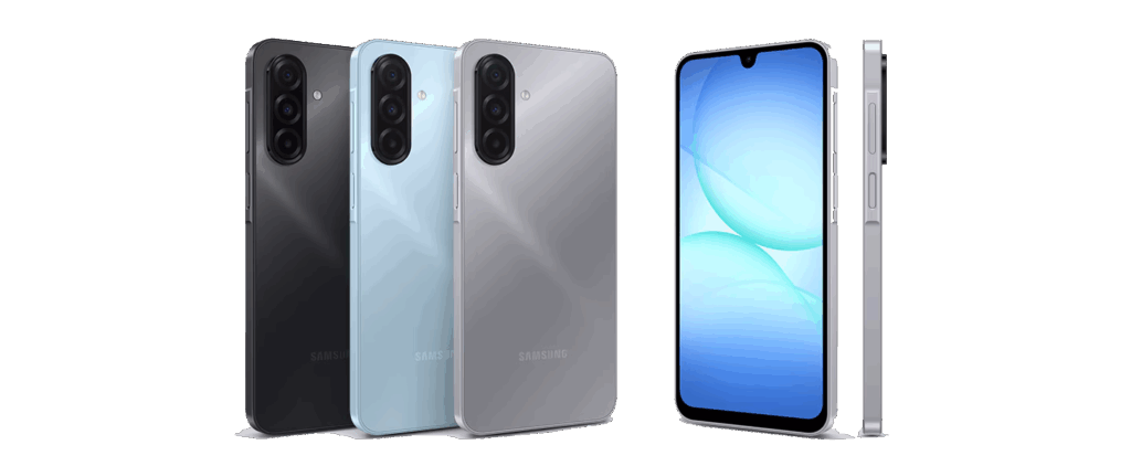 Celular Samsung Galaxy A17 color negro, azul gris