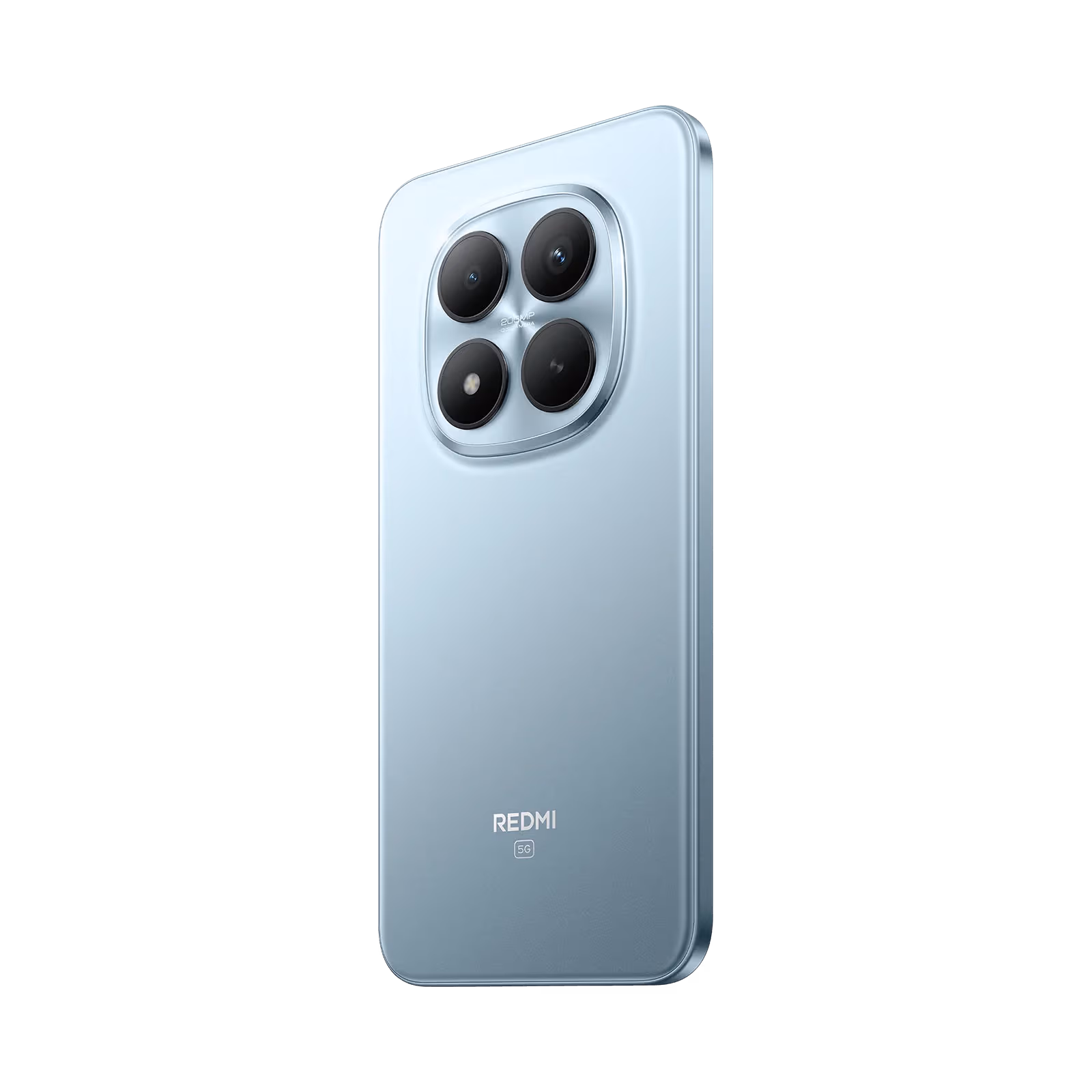 Redmi Note 15 Pro+ 5G azul vista trasera diagonal mostrando cámara vista posterior mostrando cámaras y flash disponible en celumovil Store 2