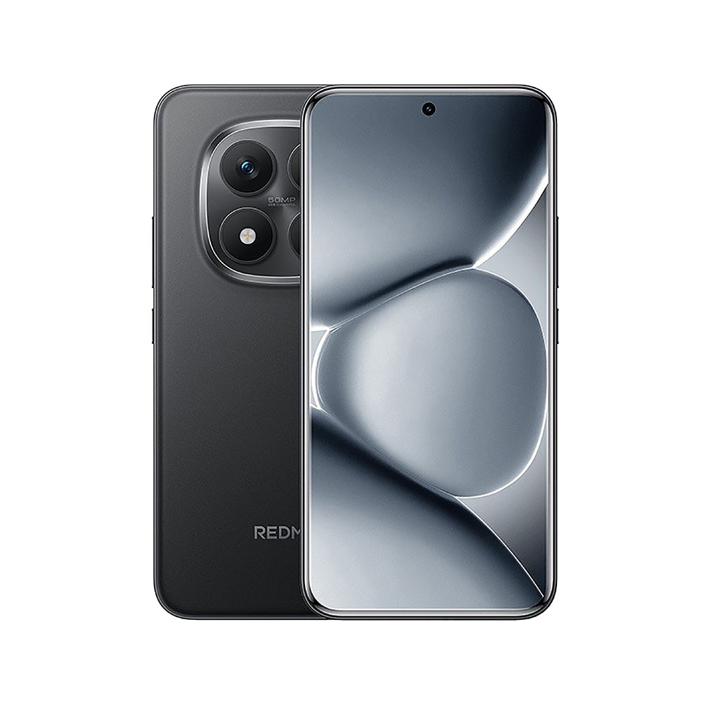 Xiaomi Redmi Note 15 Pro Plus Negro respaldo mostrando camara y frente mostrando pantalla