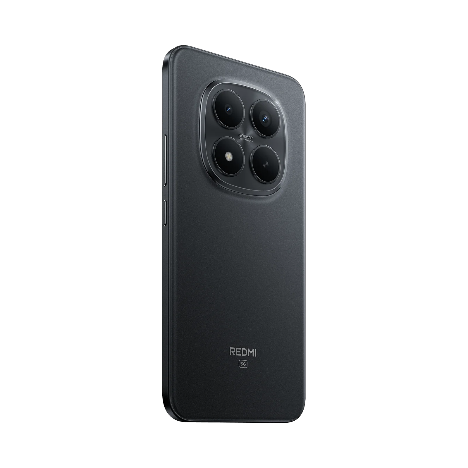 Xiaomi Redmi Note 15 Pro Plus Negro respaldo diagonal mostrando cámara logo y bordes