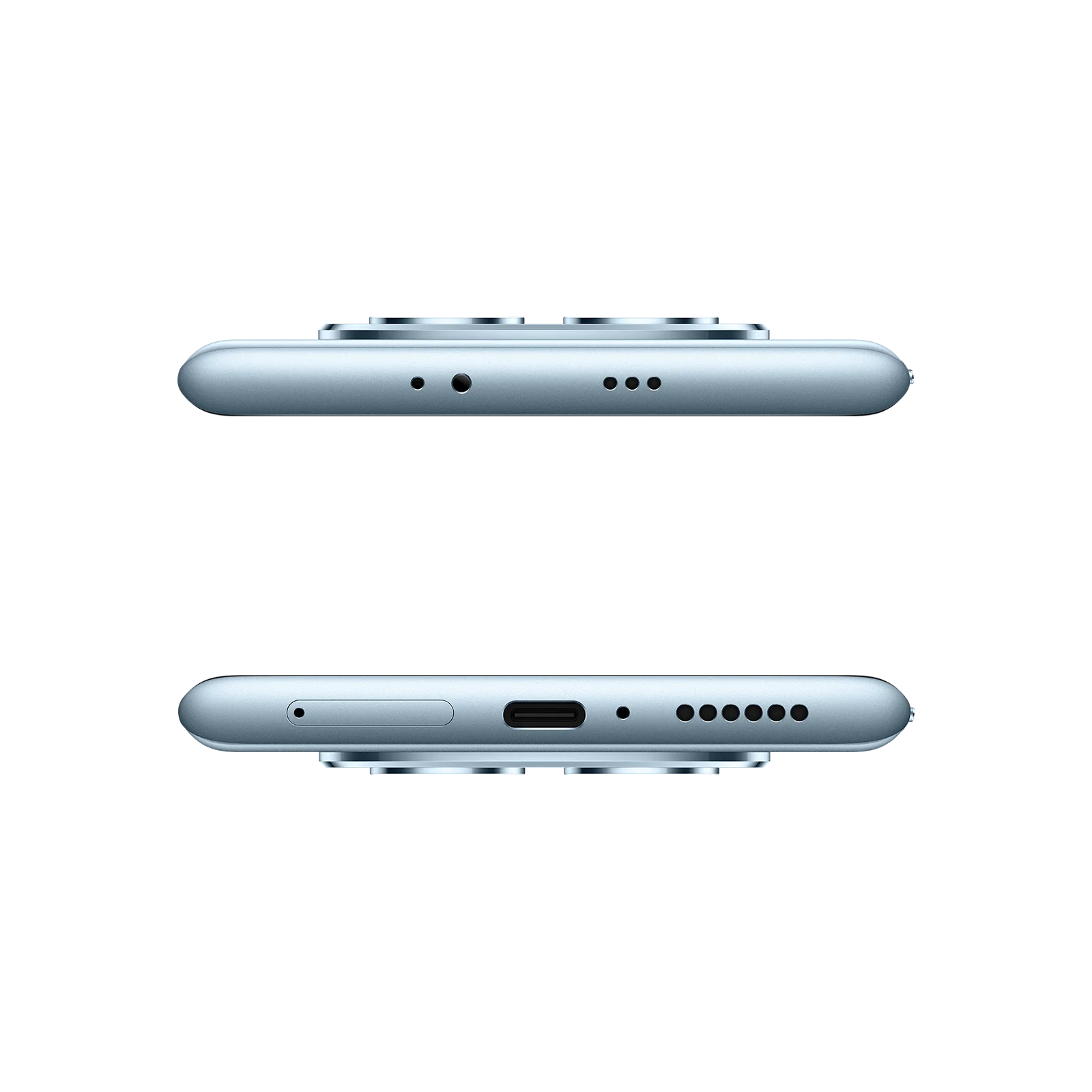 Celular Xiaomi Redmi Note 15 Azul vista superior y vista inferior