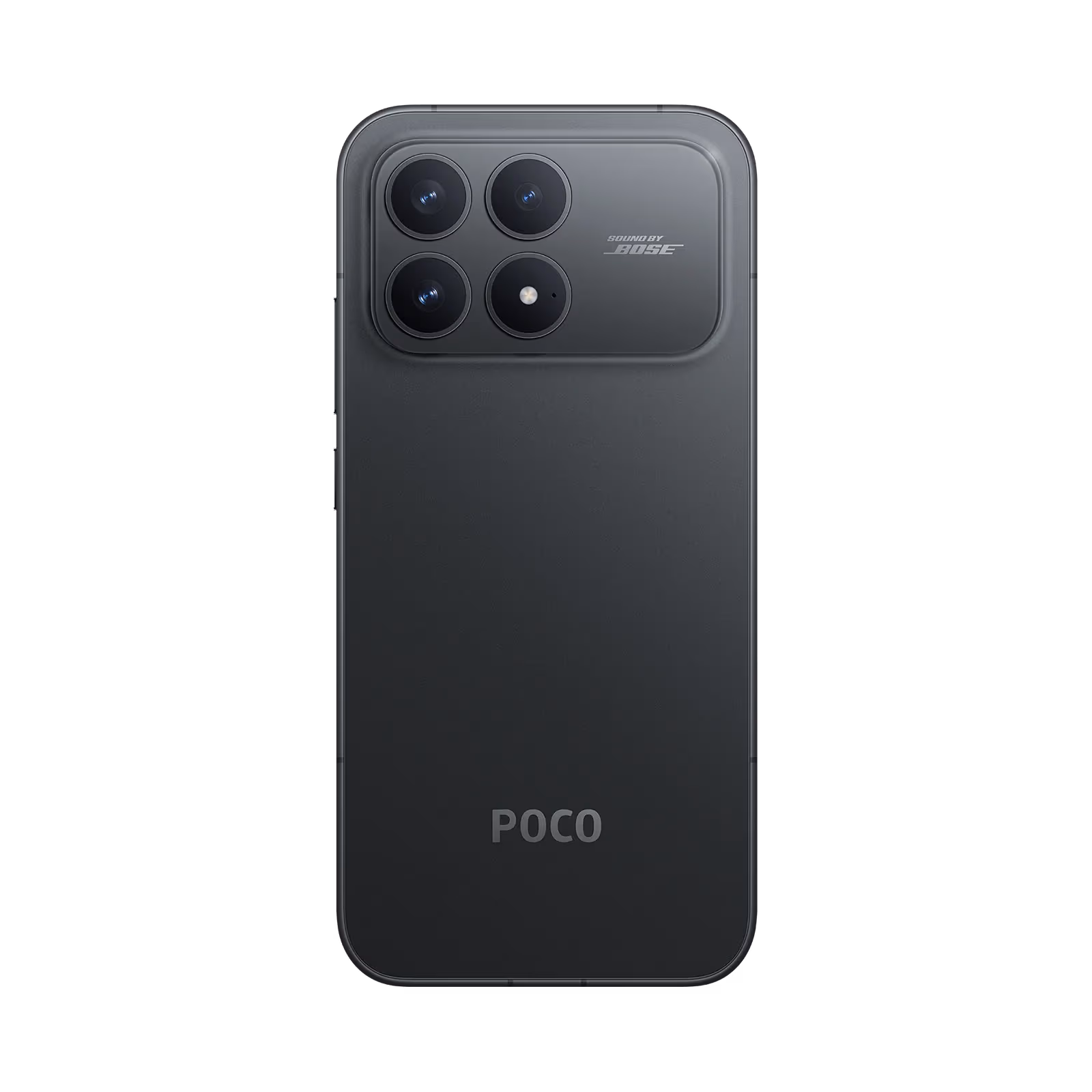 Poco F8 Pro negro vista trasera frontal mostrando cámara vista posterior mostrando cámaras y flash disponible en celumovil Store