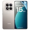Redmi Note 15 Pro 4G gris respaldo mostrando sus cámaras y logo frente mostrando su pantalla y cámara frontal