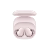 Audífonos inalámbricos Xiaomi REDMI Buds 6 Play color rosado abiertos mostrando los audifonos desde un plano cenital