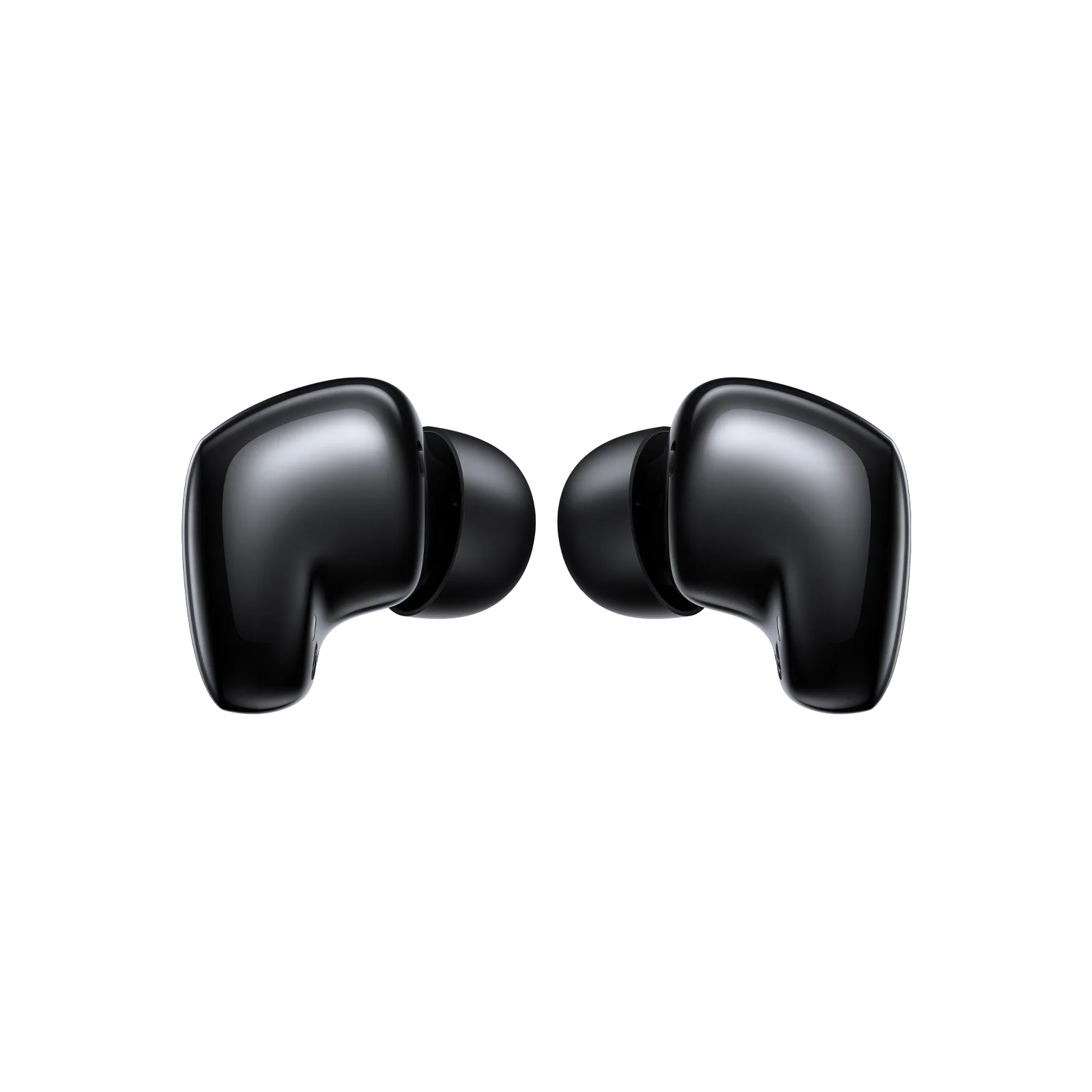 Auriculares inalámbricos Xiaomi REDMI Buds 6 Play negro presenta 2 de frente con sus gomas.