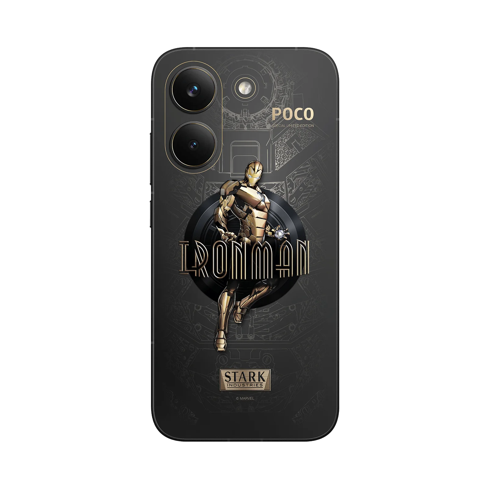 POCO X8 Pro Iron Man Edition, vista posterior