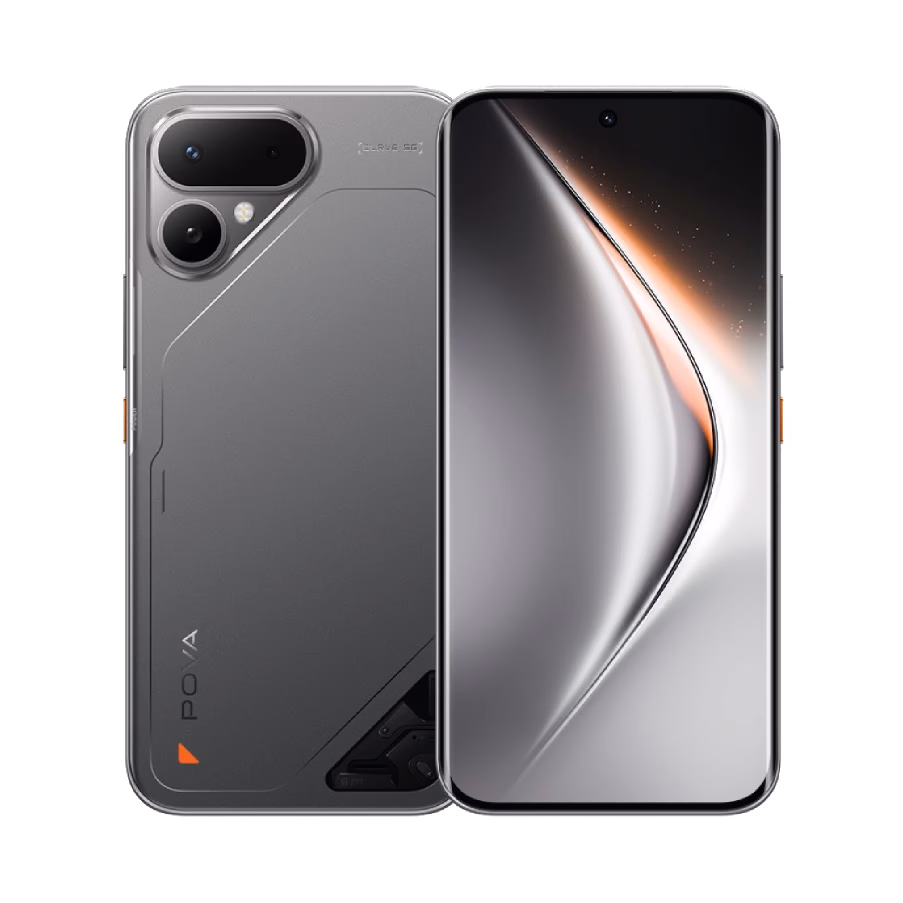 Tecno Pova Curve 2 Pantalla Tapa Frontal Titanio