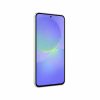 Celular Samsung Galaxy A36 5G color verde vista frontal diagonal pantalla y borde izquierdo