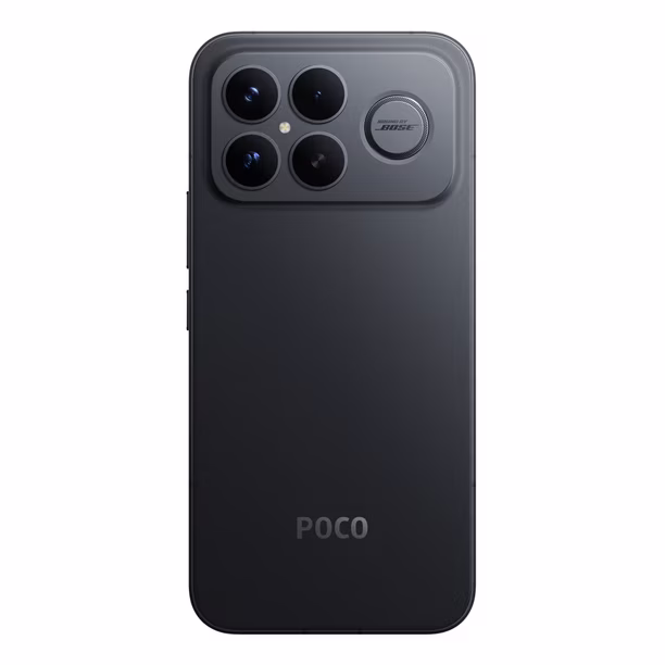 Smartphone POCO F8 Ultra Dual Sim 256 Gb 12 Gb Ram color negro respaldo mistrando cámaras y sonido bose