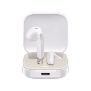 Xiaomi Redmi Buds 6 Active abiertos frentre blanco