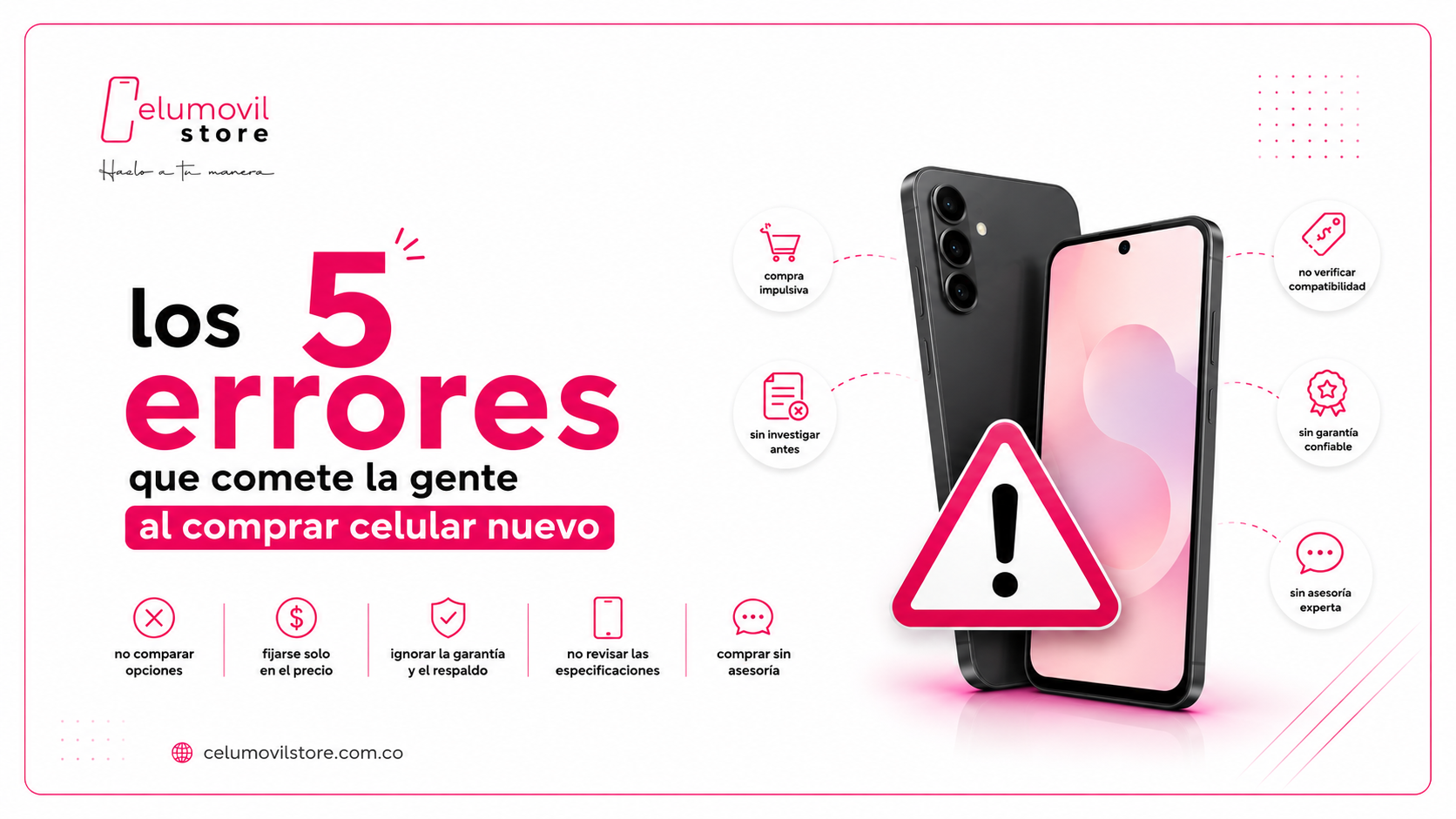 Los 5 errores que comete la gente al comprar celular nuevo