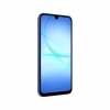 Samsung Galaxy A17 5G azul oscuro vista diagonal mostrando pantalla botones y cámara frontal disponible en celumovil Store