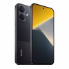 Poco-X8-Color-negro-diagonal-respaldo-mostrando-camaras-bordes-botones-y-vista-frontal-mostrando-pantalla-y-camara-frontal